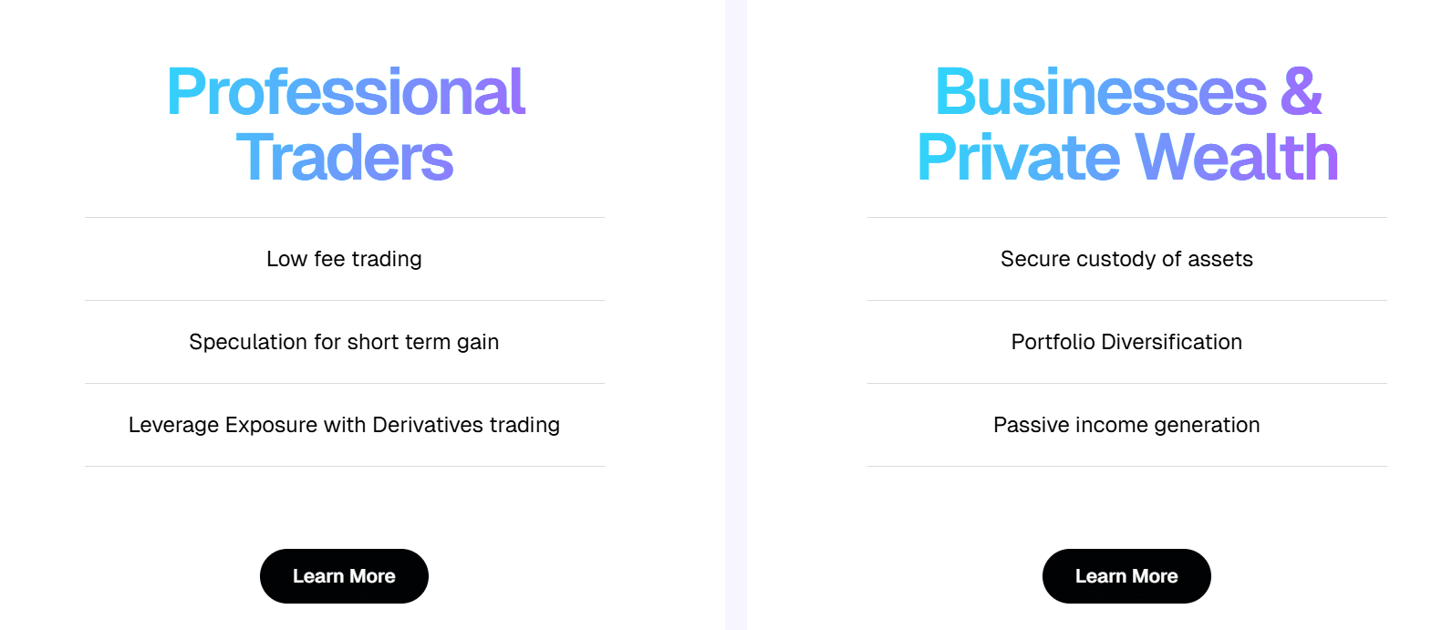 Gemini traders VS businesses