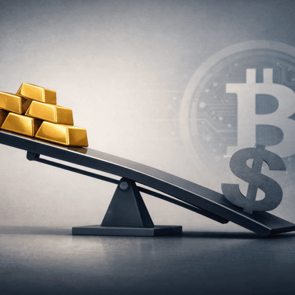 Goud verslaat dollar als grootste wereldreserve – wanneer pakt Bitcoin deze positie?