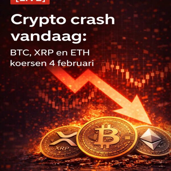 [LIVE] Crypto crash vandaag: Bitcoin, XRP en Ethereum koers updates 4 februari