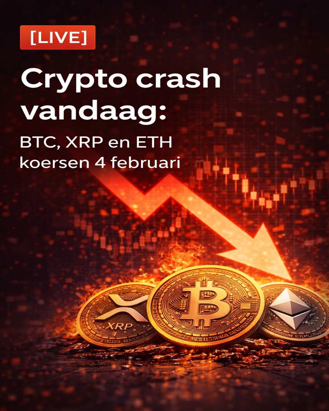 [LIVE] Crypto crash vandaag: Bitcoin, XRP en Ethereum koers updates 4 februari