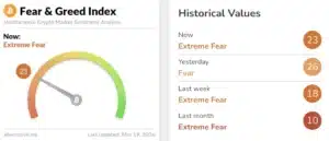 BTC fear en greed index