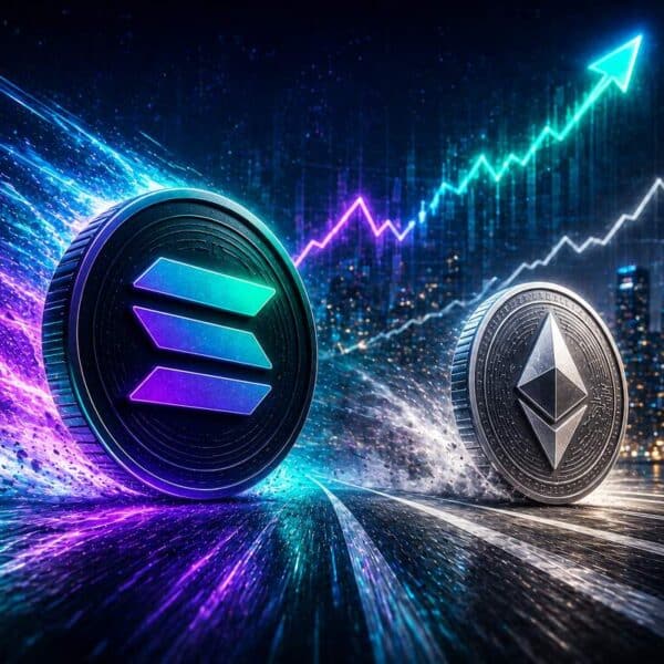 Solana koers verwachting: kan SOL Ethereum voorbij in 2026?