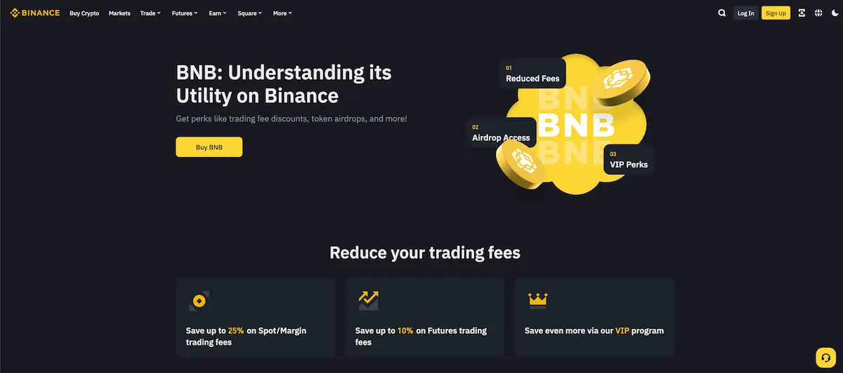 Binance coin website