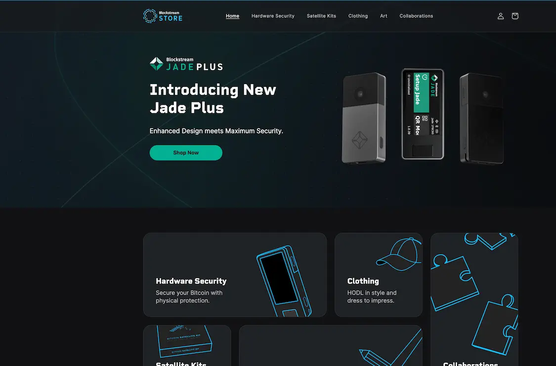 Blockstream Jade krypto lommebok