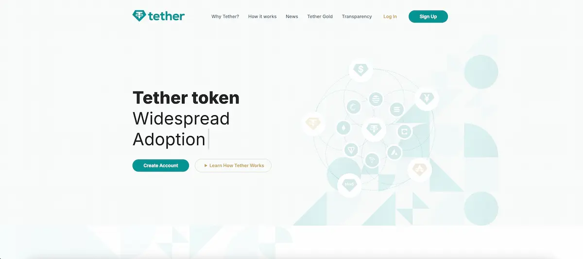 Tether website