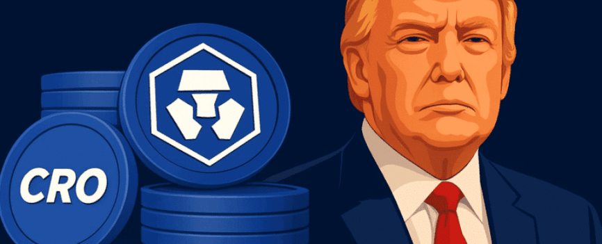 trump inngår samarbeid med Crypto.com. Cronos stiger raskt i verdi