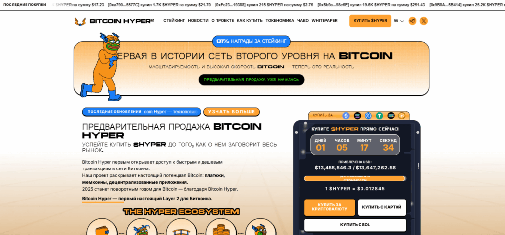 Bytcoin Hyper - перспективные криптовалюты