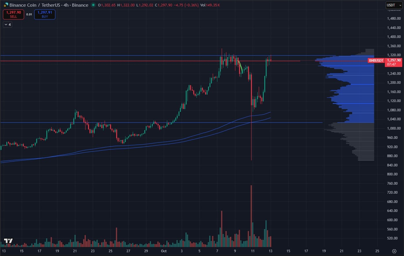 BNB TradingView