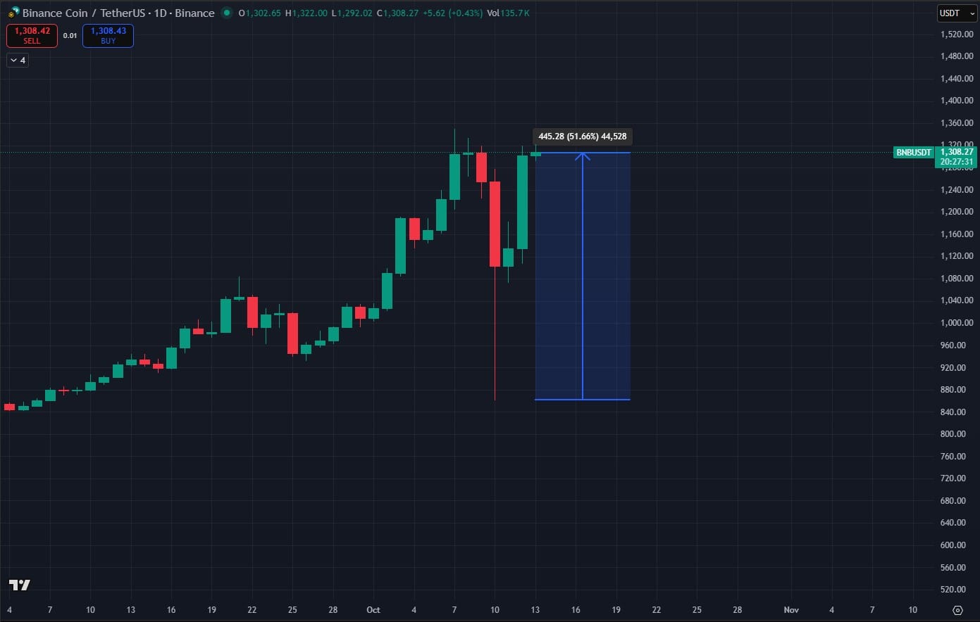 BNB TradingView