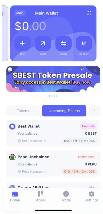 UPCOMING TOKENS - поиск криптовалют на пресейле
