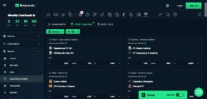 Главная страница крипто букмекера Betpanda