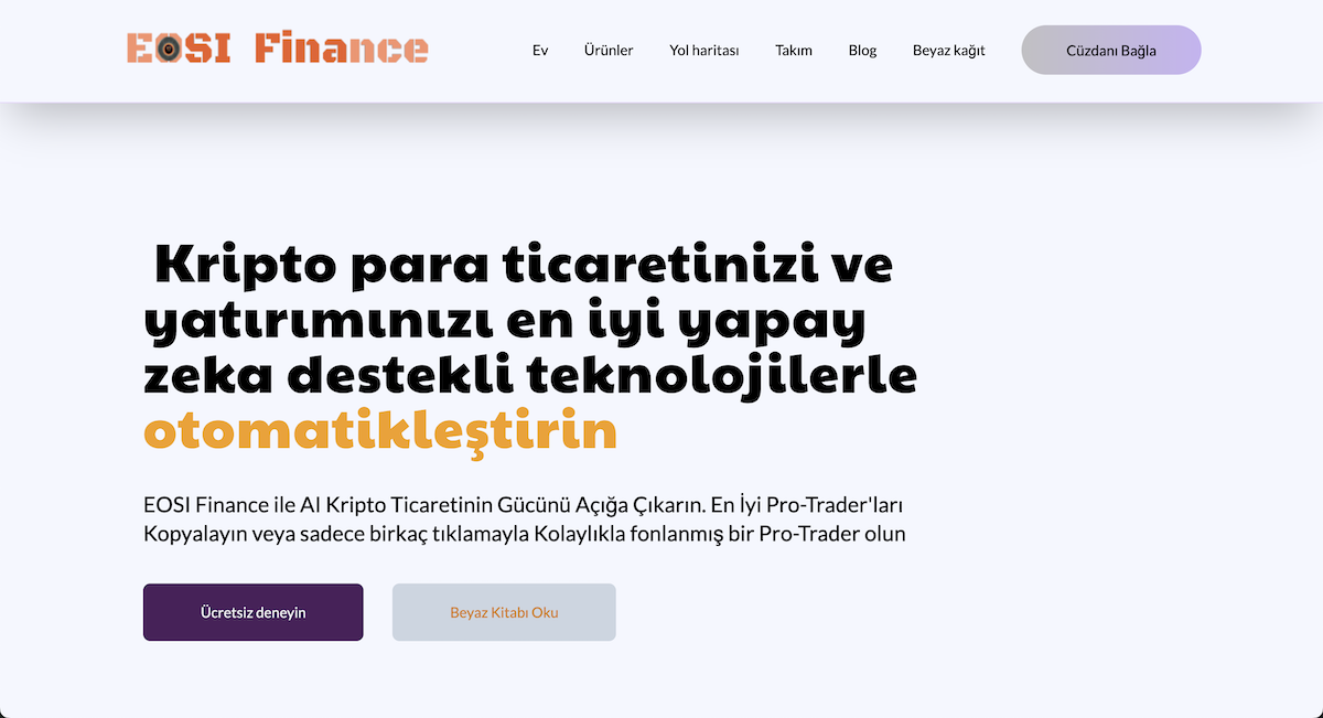 En iyi ICO Coin Listesi Eosi Finance