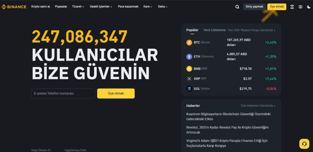Binance - bitcoin cash