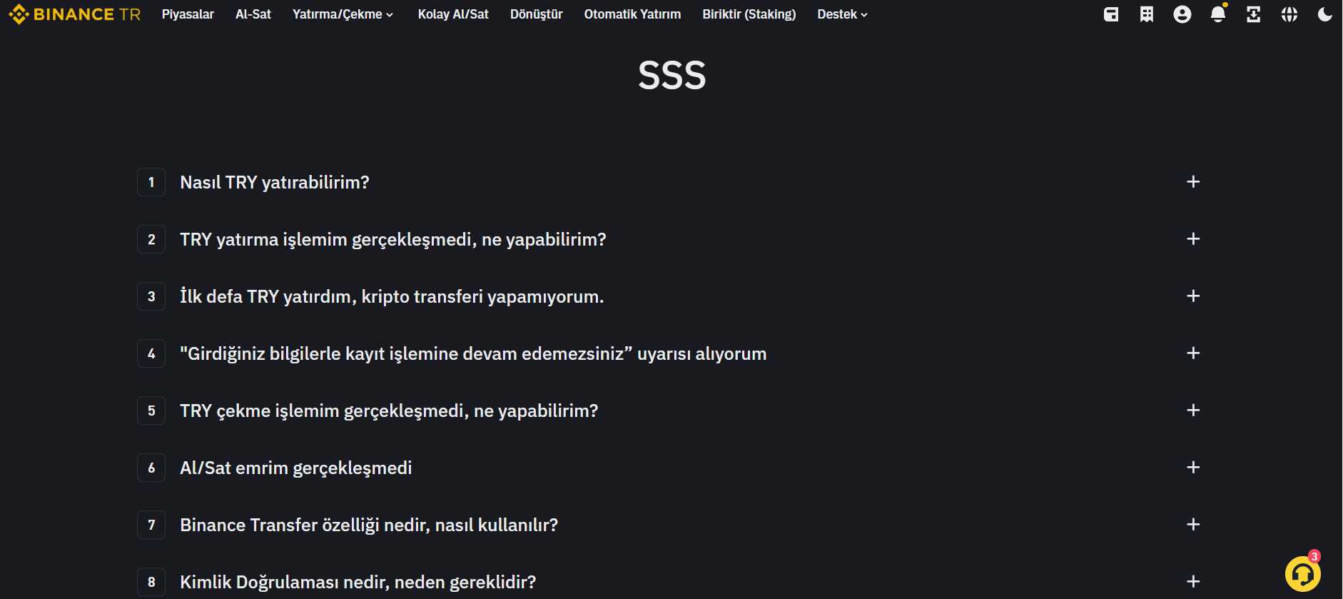 sıkça sorulan sorular
