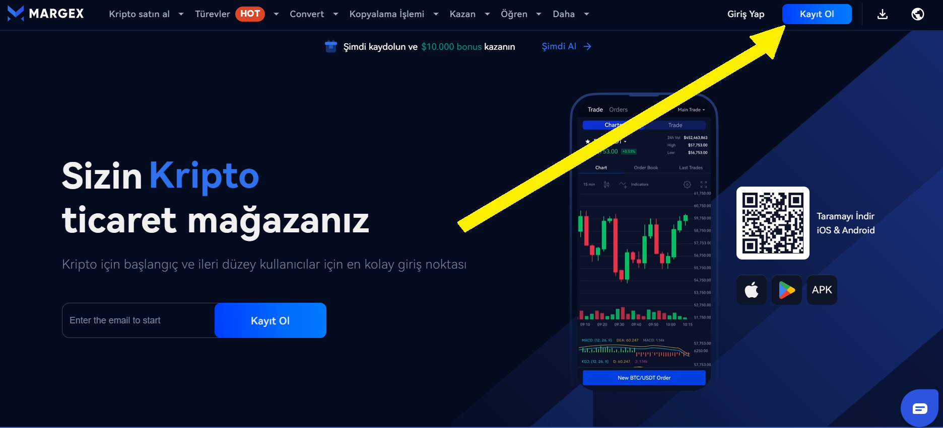 Margex hesap oluşturma
