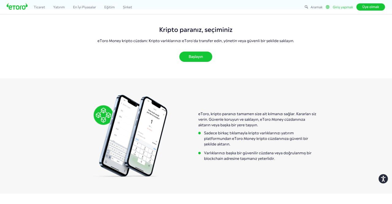 etoro - birleşik krallık'taki kripto cüzdanları