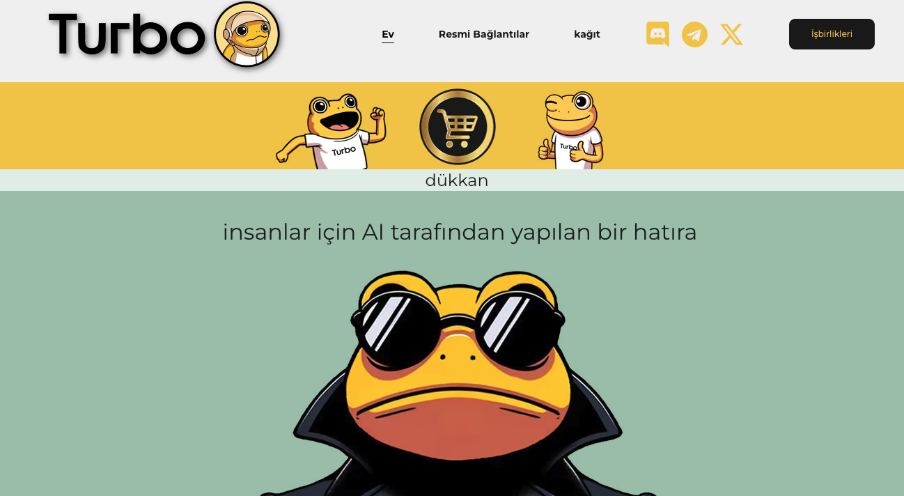 Turbo AI Memecoin - en iyi ai meme coinleri