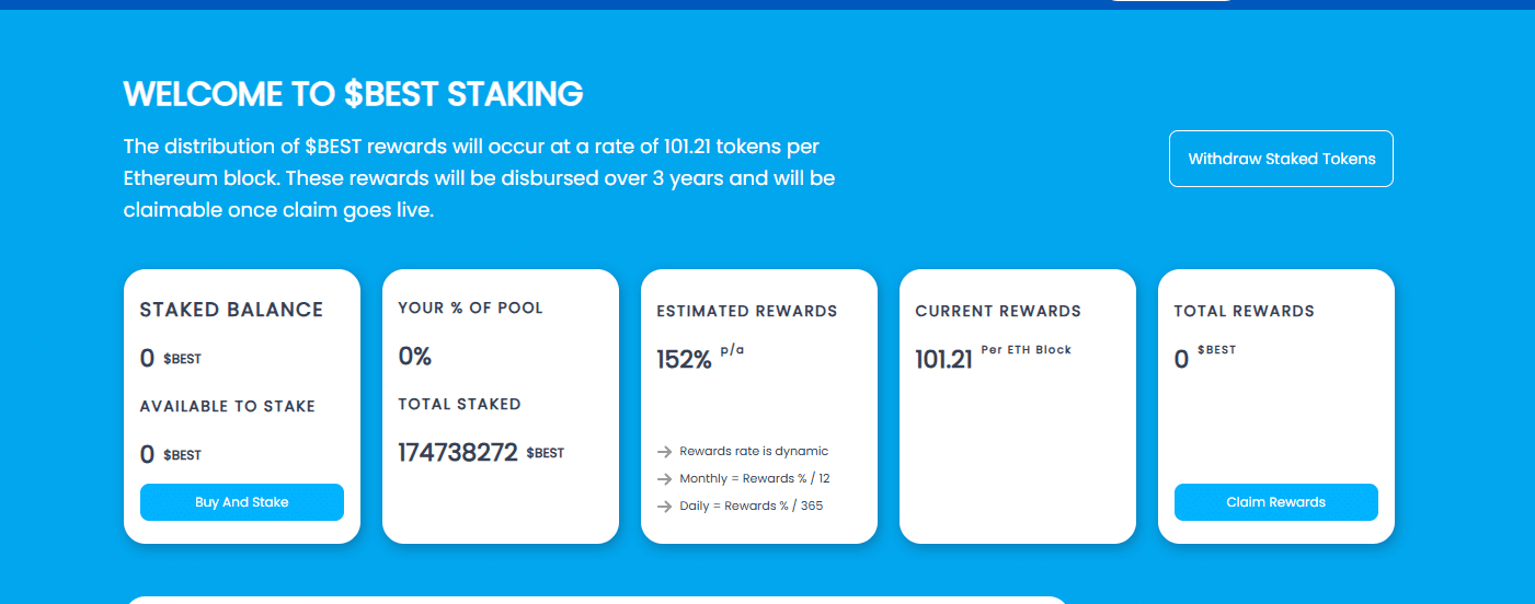 Best Wallet stakıng