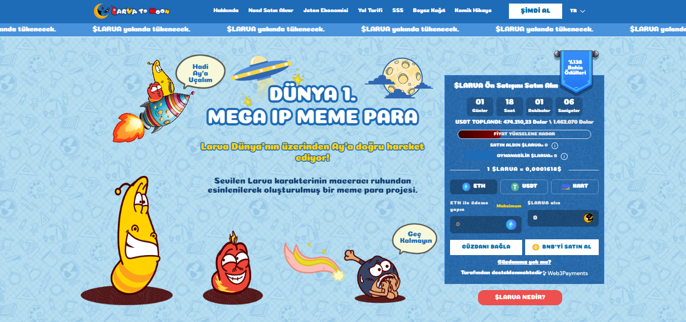larva to moon fiyat tahmini