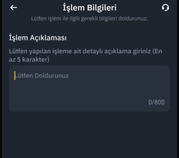 binance tr yatırma işlem açıklaması
