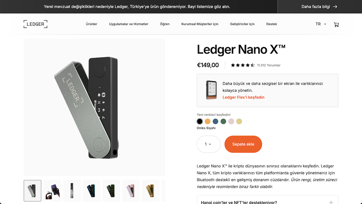 Ledger Nano X: Türkiye’deki En İyi Kripto Cüzdanları Arasındaki Güvenilir Donanım Cüzdanı