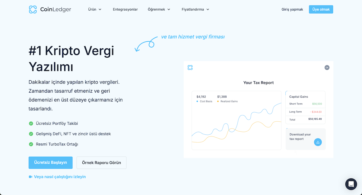 CoinLedger - en iyi kripto vergi uygulamaları