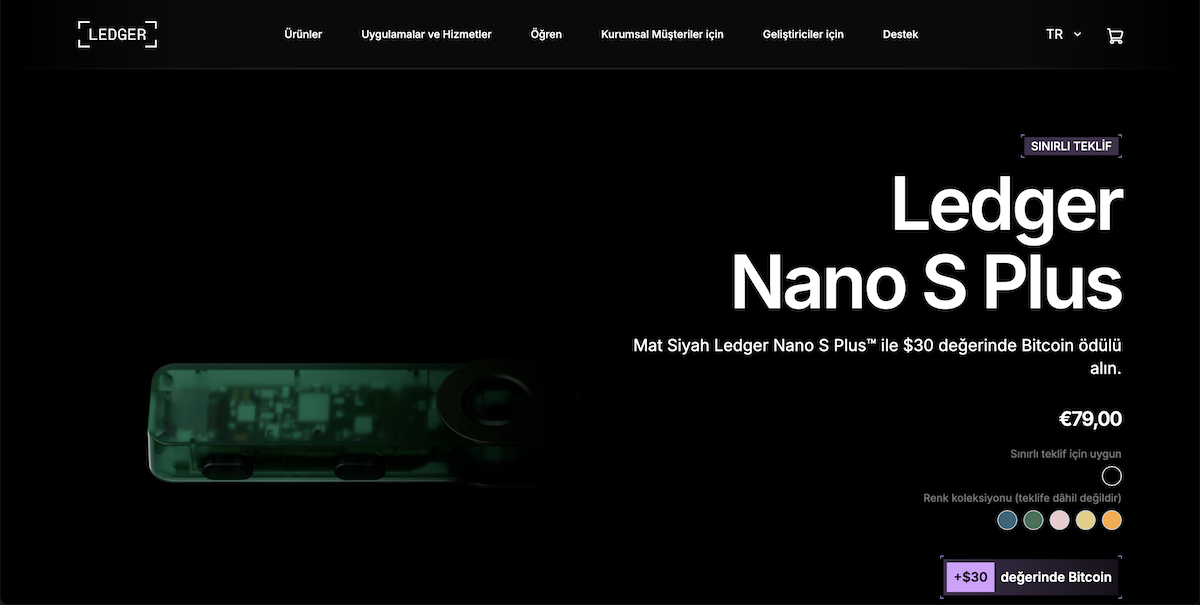 Ledger Nano S Plus – En İyi ERC20 Cüzdanları