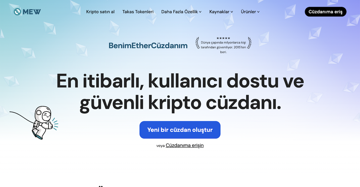 MyEtherWallet En İyi ERC20 Cüzdanları