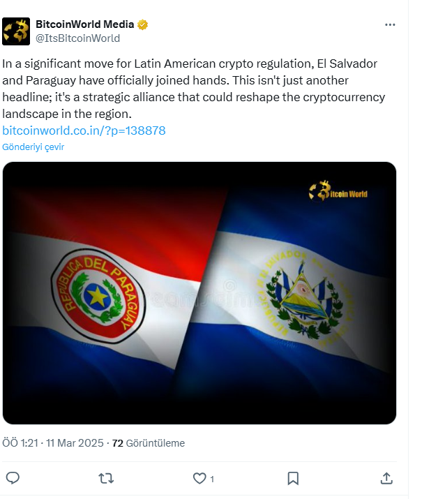 El Salvador ve Paraguay ortaklığı x gönderisi