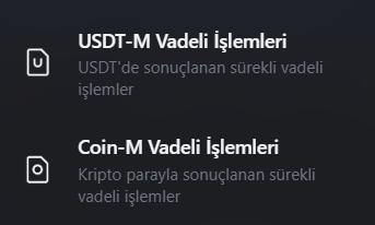 coin-m usdt-m cihazlar