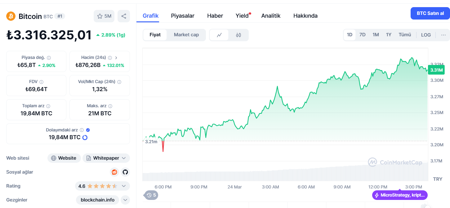 Bitcoin seviyesi