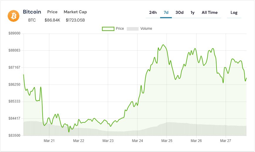 bitcoin hareketli işlem grafiği