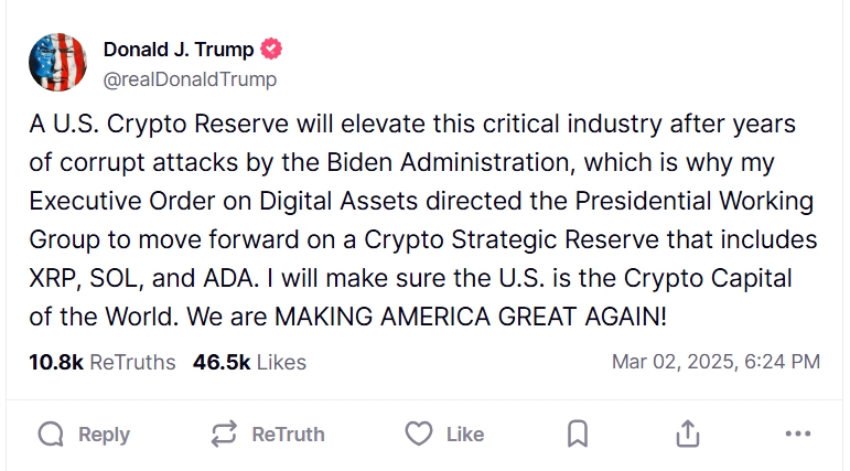 Kripto Bombası: Trump Kabinesi Amerikan Altcoinlerine Yöneliyor – Büyük Yükseliş Kapıda mı?