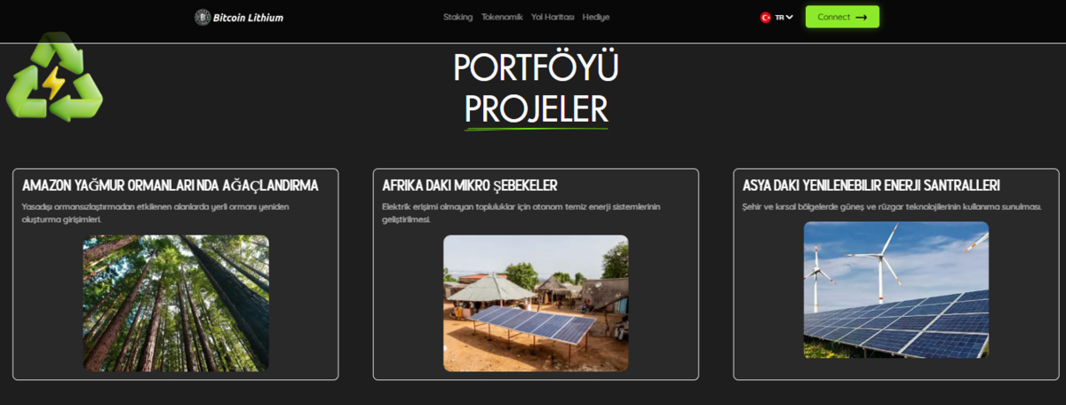 Bitcoin Lithium Proje Portföyü