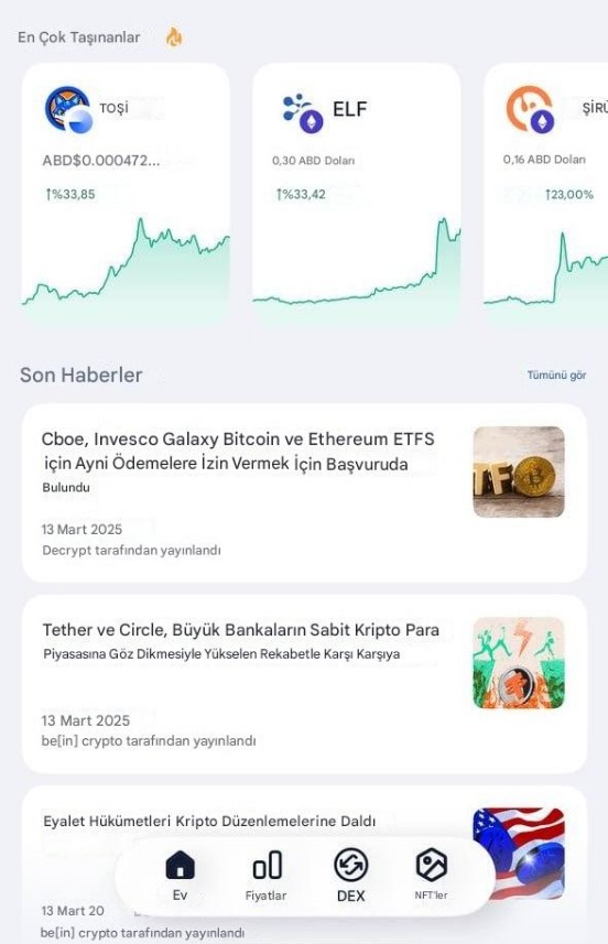 Blockchain Wallet Özellikleri