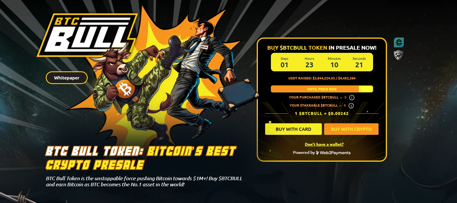 BTC Bull ön satışı 3,8 milyon doları aştı