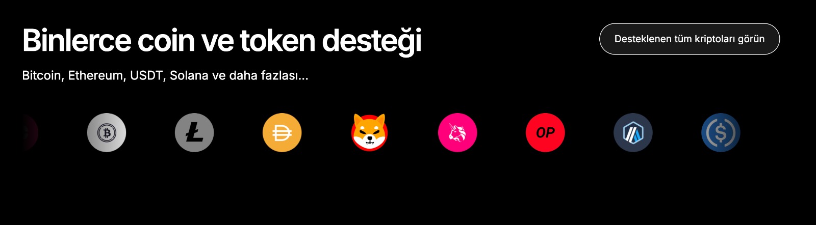 Ledger'da Desteklenen kripto paralar