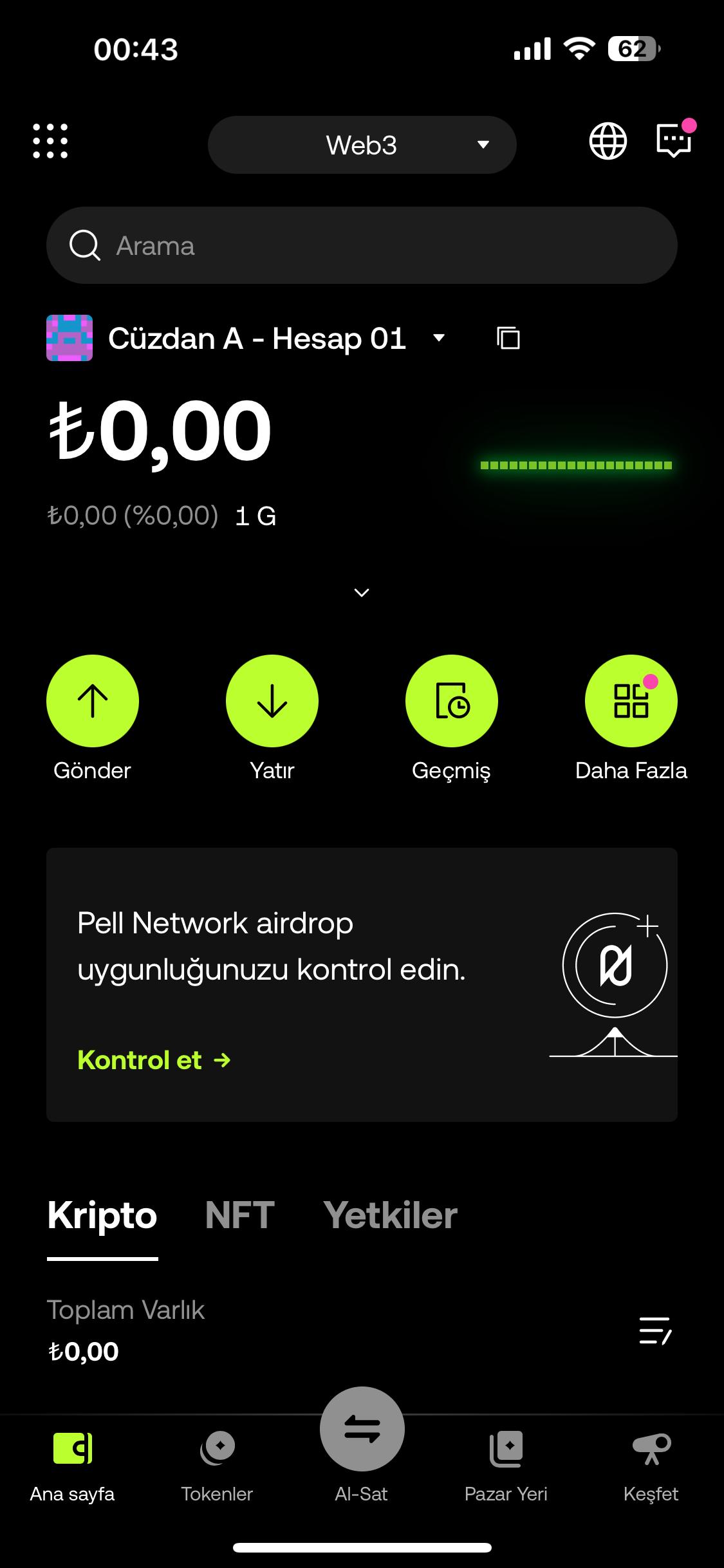 okx cüzdan adresi