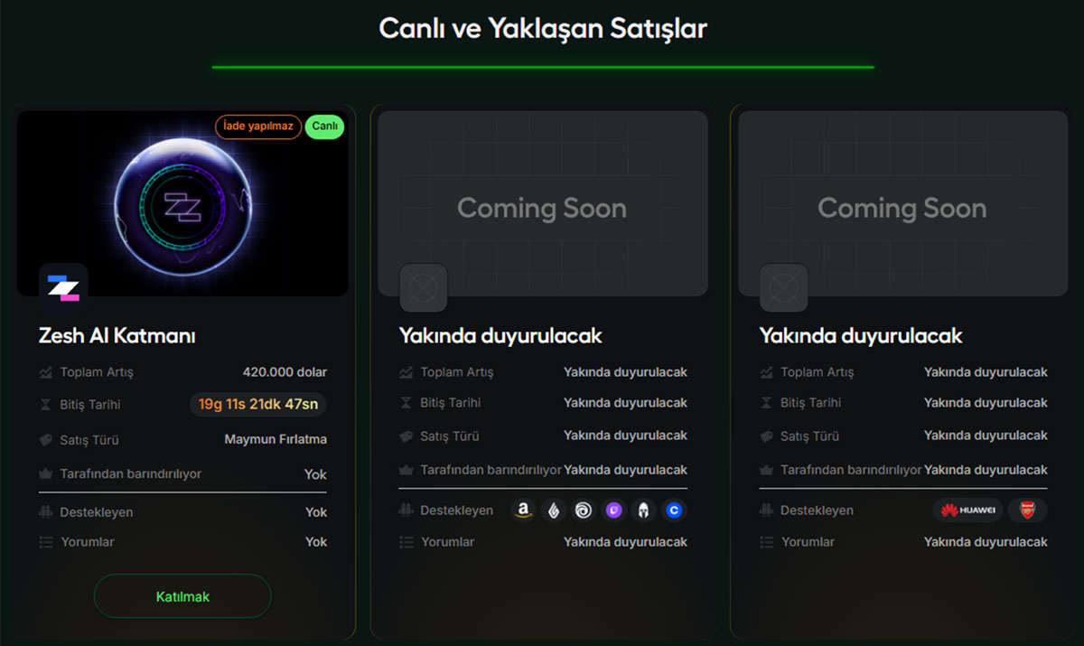 Ape Terminal Açık Erişim Launchpad