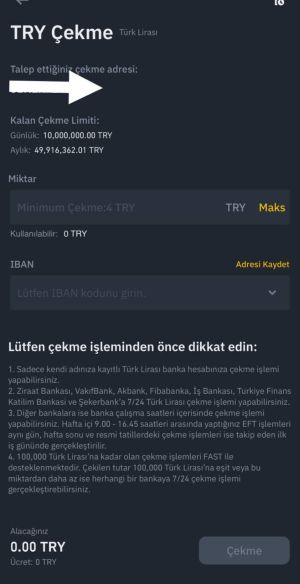 binance tr'ye nasıl para çekilir