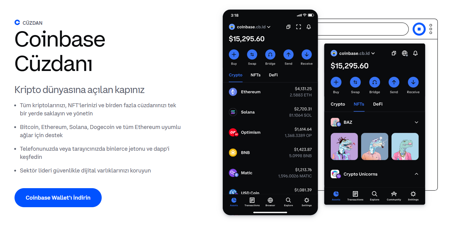 Coinbase Cüzdan İncelemesi