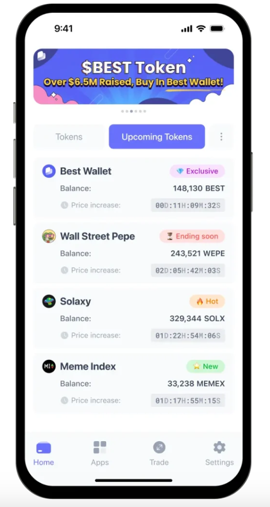 Best Wallet Launchpad - Gelecek Tokenler
