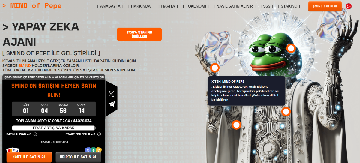 IntelMarkets Alternatifi MIND of Pepe Ön satışı devam ediyor