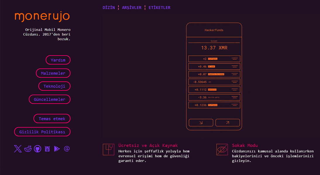 Monerujo Wallet, en iyi Monero Cüzdanları arasında