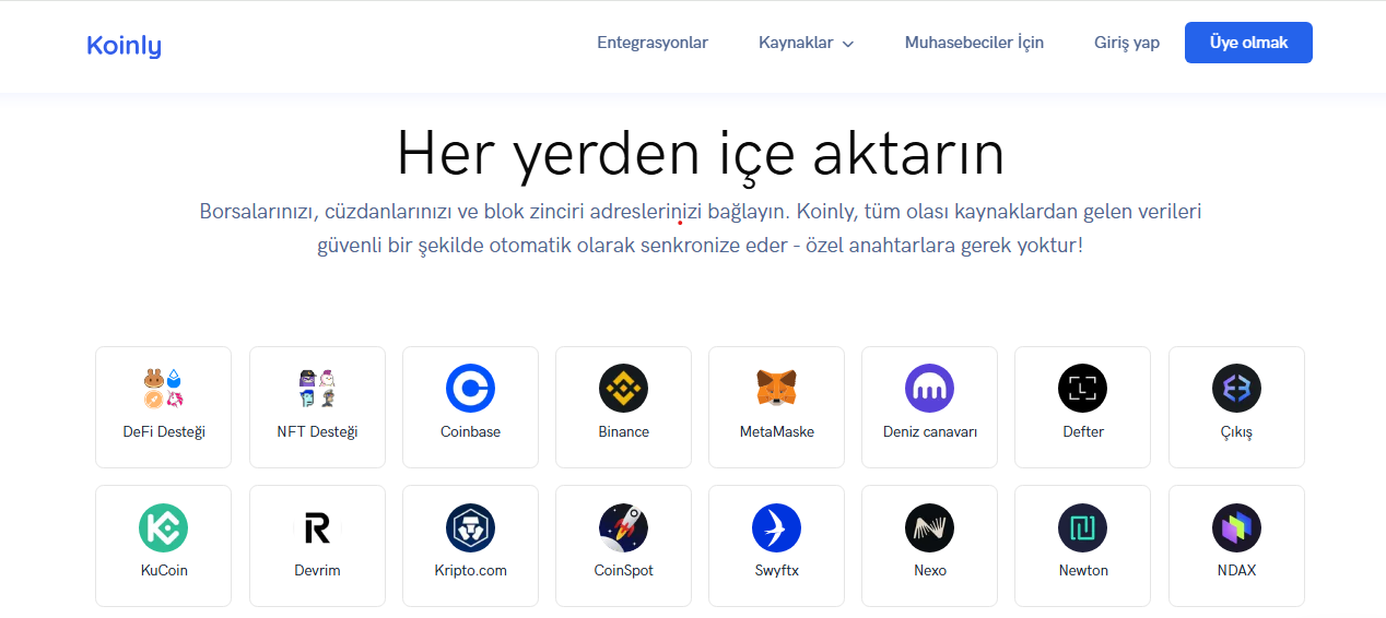 Koinly güvenilir mi - cüzdan ekleme