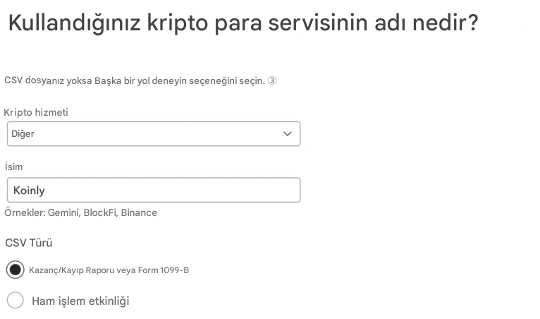 koinly servis adı