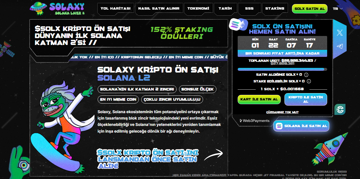 solana ağında çıkacak coinler - solaxy