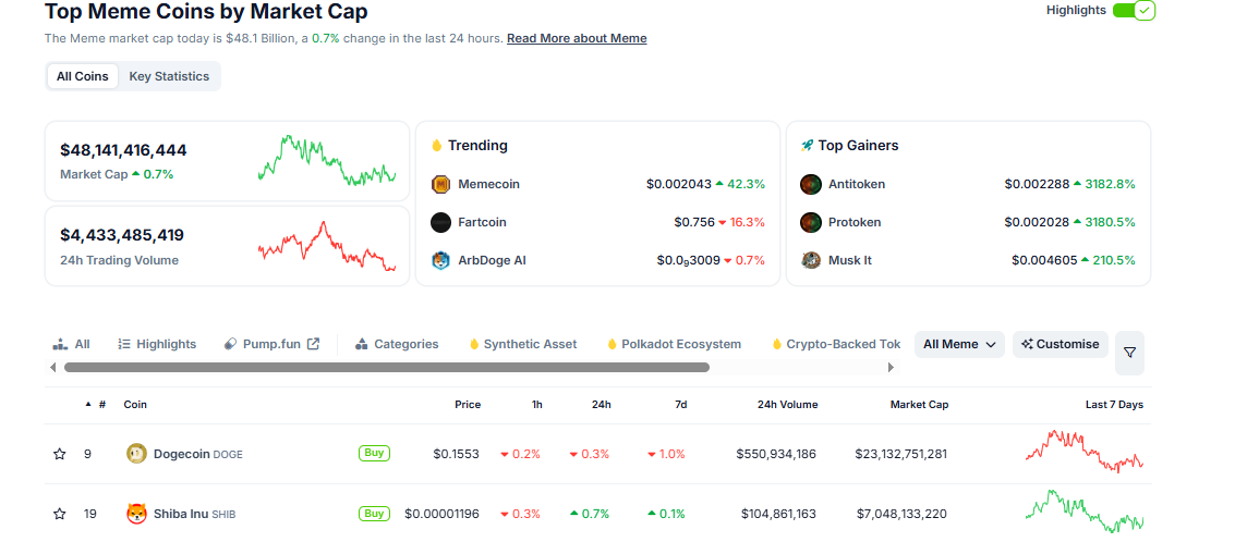 Meme Coin Piyasa Trendleri