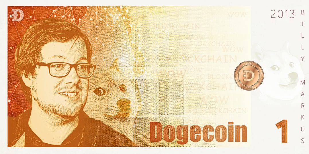 Dogecoin kağıt paralar