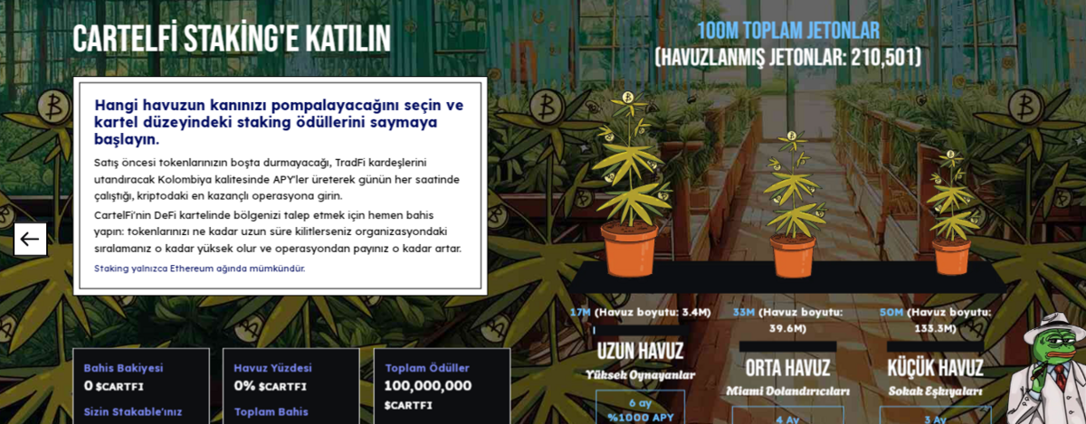CartelFi Staking